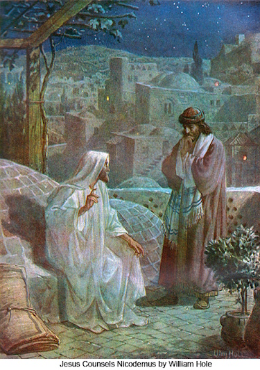 Nicodemus visits Jesus